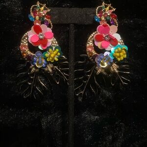 Lureme tropical earrings